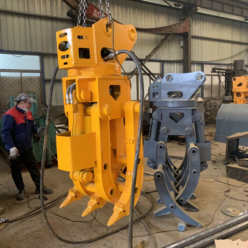 挖机旋转抓钢机